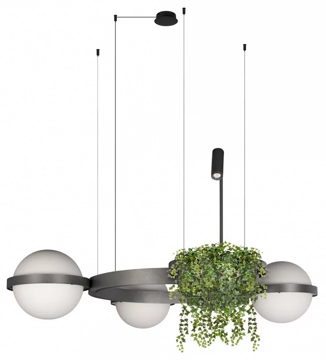 Подвесная люстра Loft it Jardin 10121/3 Dark grey 1_LF_10121_3_Dark_grey.webp big