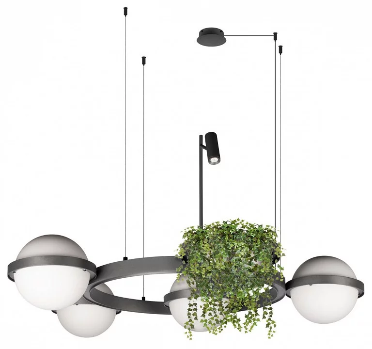 Подвесная люстра Loft it Jardin 10121/4 Dark grey 1_LF_10121_4_Dark_grey.webp big