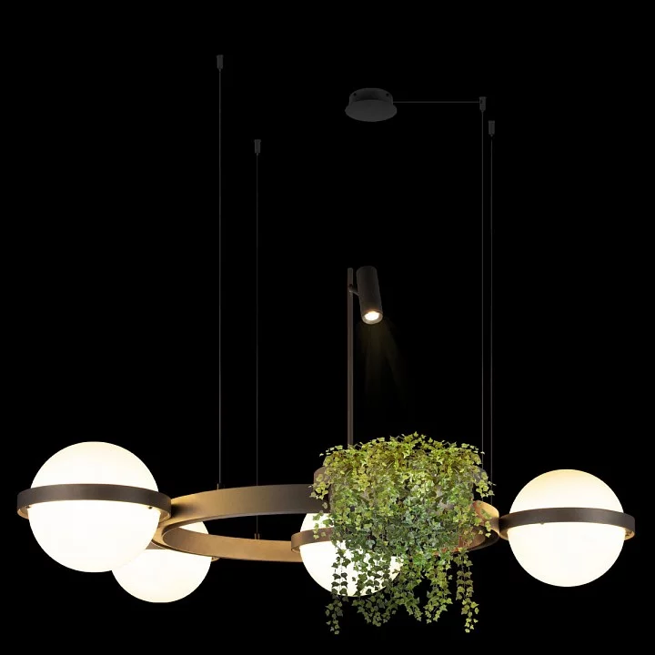 Подвесная люстра Loft it Jardin 10121/4 Dark grey 2_LF_10121_4_Dark_grey.webp big