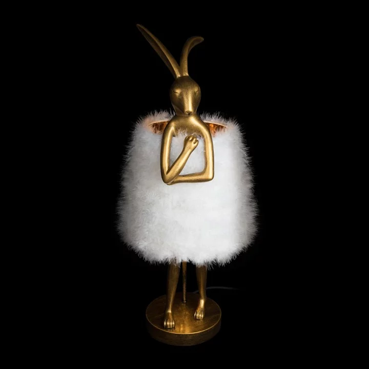 Настольная лампа декоративная Loft it Lapine 10315/B White fluff 1_LF_10315_B_White_fluff.webp big