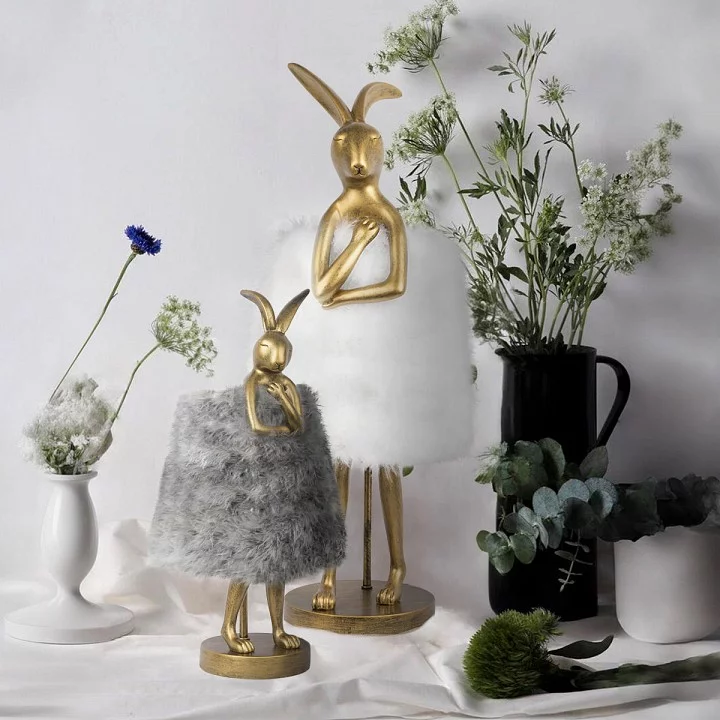 Настольная лампа декоративная Loft it Lapine 10315/B White fluff 3_LF_10315_B_White_fluff.webp big