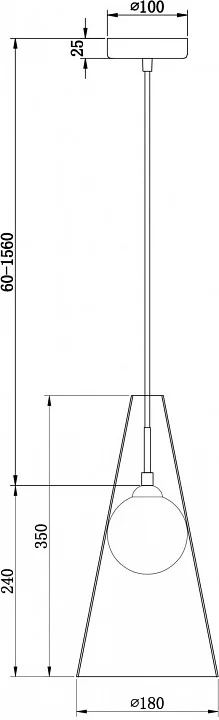 Подвесной светильник Freya Toper FR5389PL-01BS 2_MY_FR5389PL-01BS.webp big