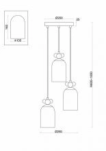Подвесной светильник Freya Pitch FR5365PL-03CH 3_MY_FR5365PL-03CH.webp small