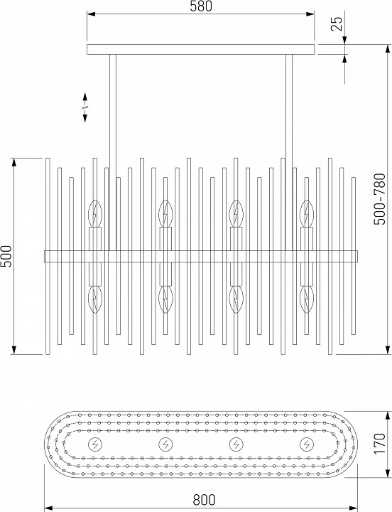 Люстра на штанге Bogates Allure 485/8 2_EV_a065769.webp big