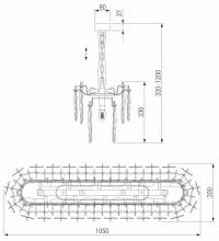 Подвесная люстра Bogates Leaf 370 3_EV_a065316.webp small
