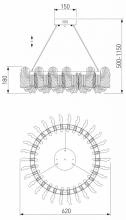 Подвесной светильник Bogates Farfalla 90374/1 4_EV_a065729.webp small