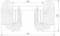 Накладной светильник Bogates Farfalla 90377/1 3_EV_a065733.webp small
