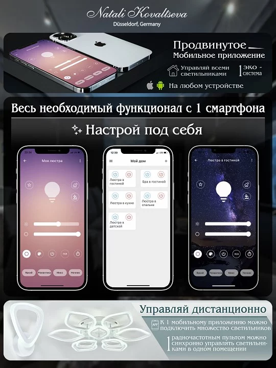 Накладной светильник Natali Kovaltseva ROYALTON LED LAMPS 81126/1W 6_KVL_43811.webp big