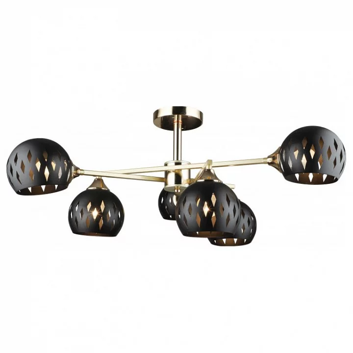 Люстра на штанге Imex MD.4211 MD.4211-6-S-GD+FGD 0_IMX_MD.4211-6-S-GD_FGD.webp big