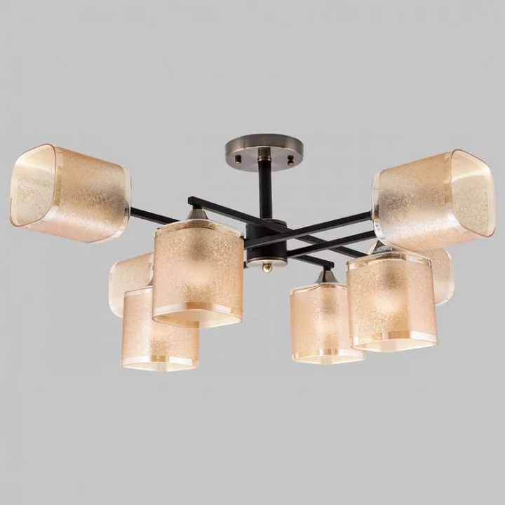 Люстра на штанге Imex MD.4212 MD.4212-8-S-BK+AB 0_IMX_MD.4212-8-S-BK_AB.webp big