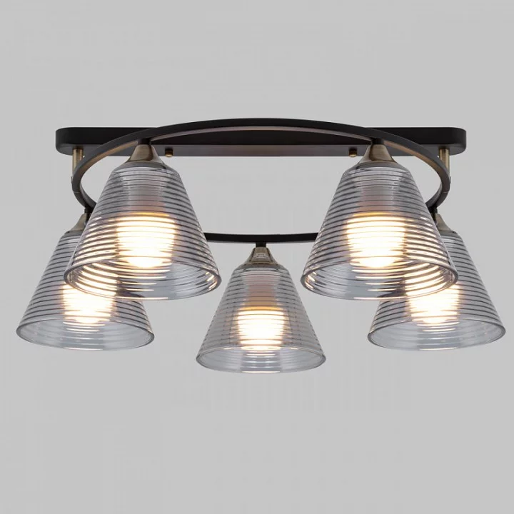 Потолочная люстра Imex MD.5948 MD.5948-5-S-BK+AB 1_IMX_MD.5948-5-S-BK_AB.webp big