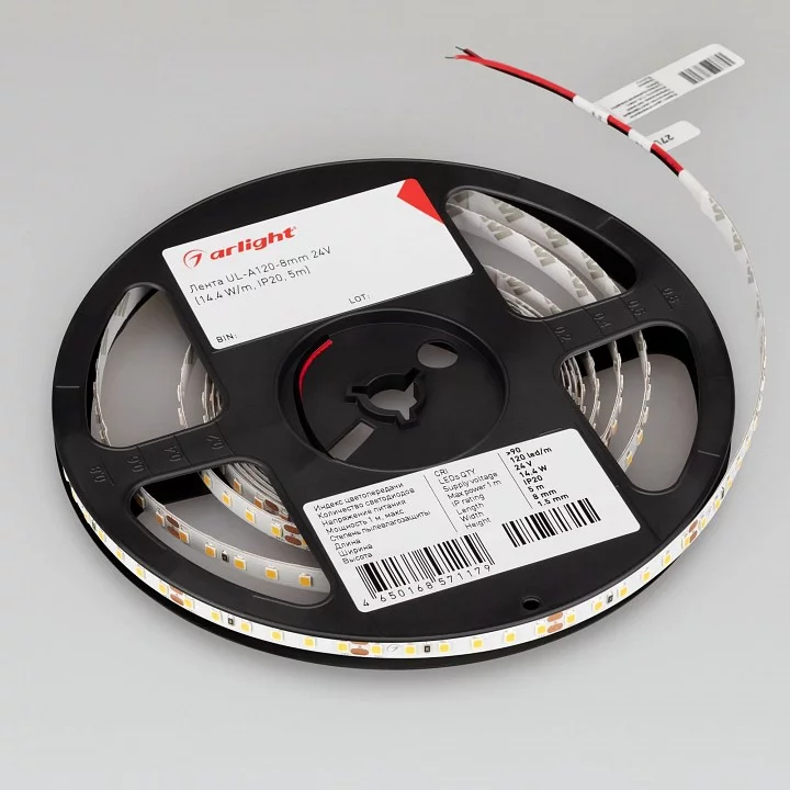 Лента светодиодная Arlight A120 24V 8mm 9.6 W/m 042296 1_ARLT_042296.webp big