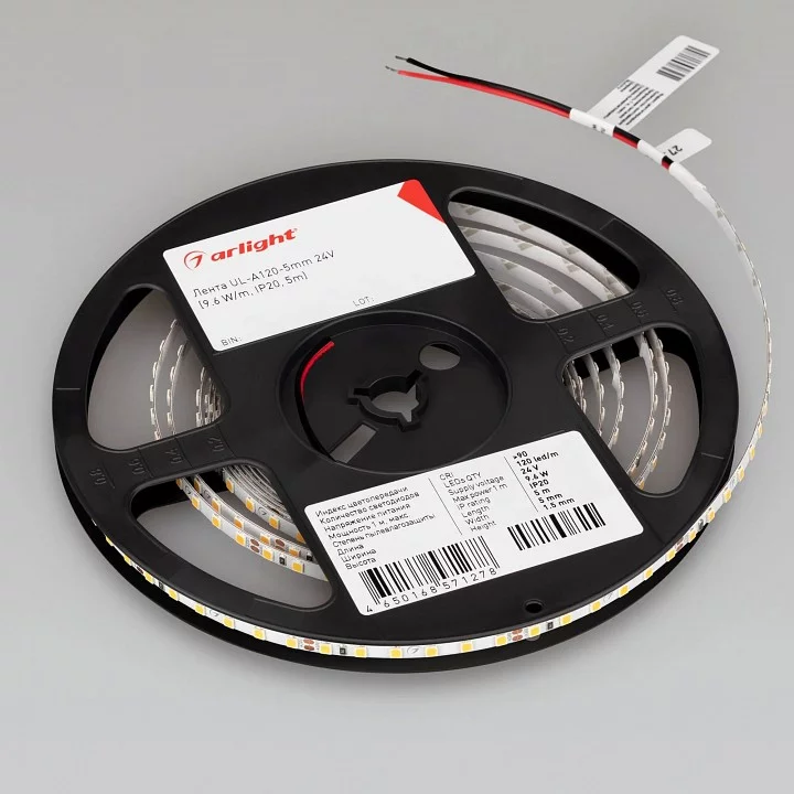 Лента светодиодная Arlight A120 24V 5mm 9.6 W/m 044061 2_ARLT_044061.webp big