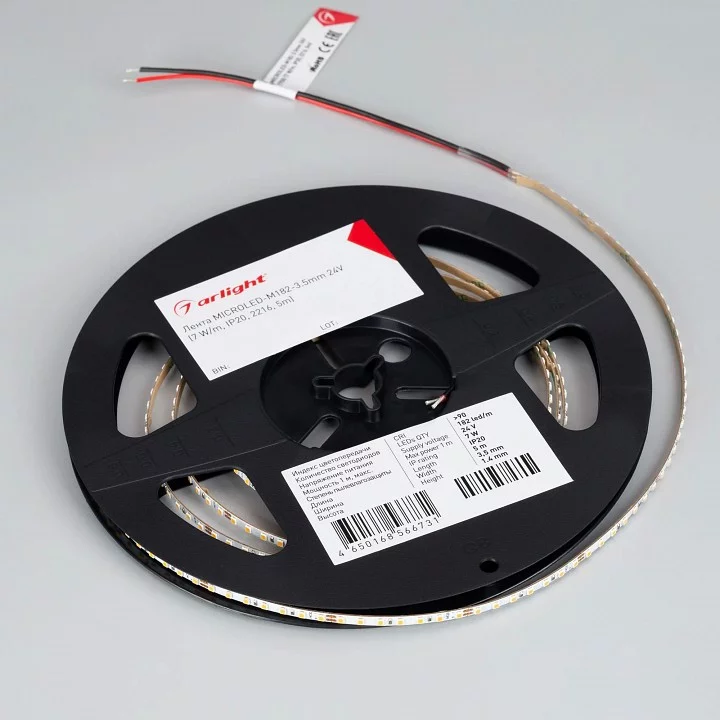 Лента светодиодная Arlight M182 24V 3.5мм 7 W/m 045010 2_ARLT_045010.webp big