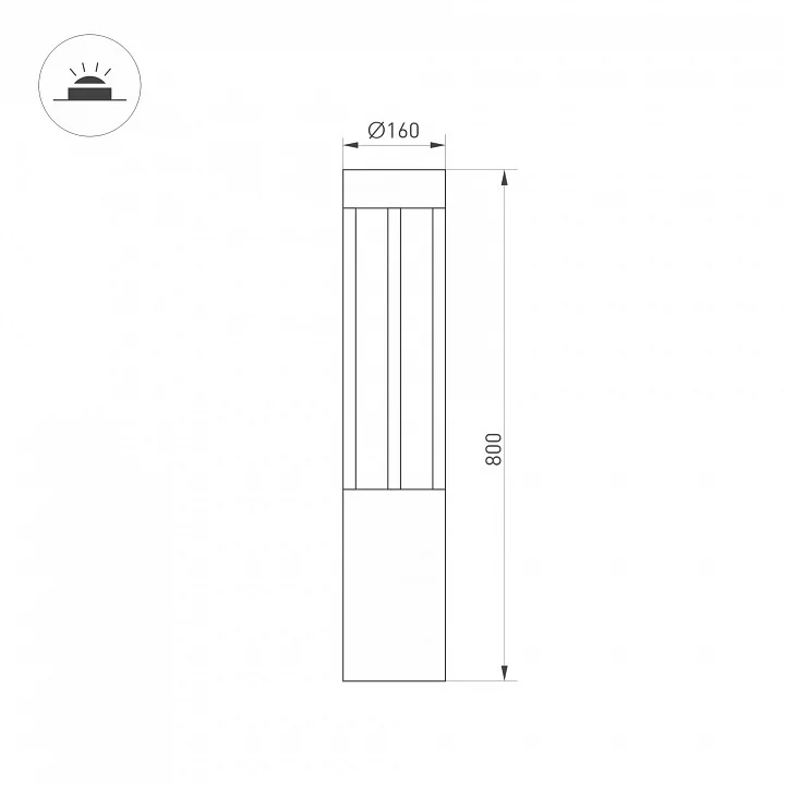 Наземный низкий светильник Arlight LGD-CASTELLO-BOLL 045537 7_ARLT_045537.webp big