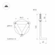 Наземный низкий светильник Arlight LGD-CASTELLO-BOLL 045537 4_ARLT_045537.webp small