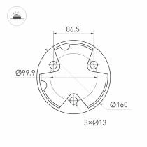 Наземный низкий светильник Arlight LGD-FRESNEL-BOLL 045539 5_ARLT_045539.webp small