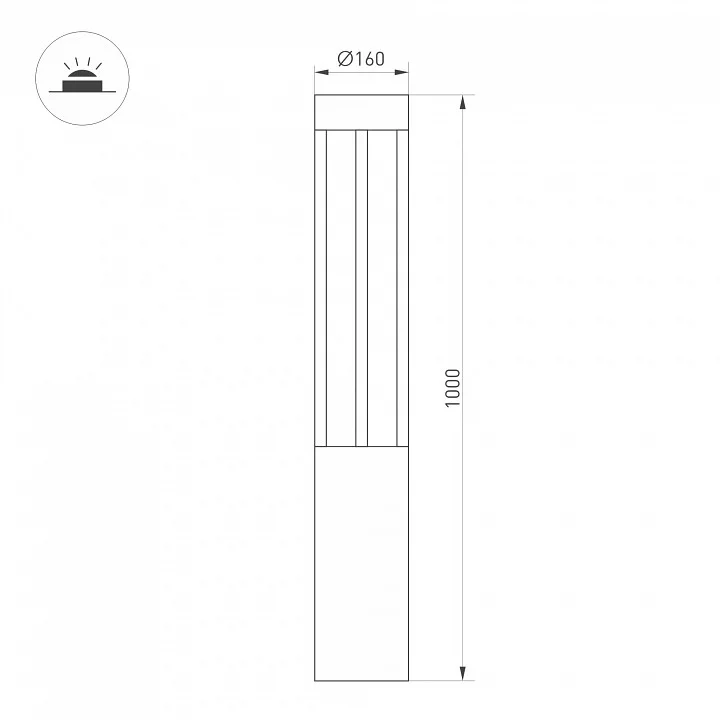 Наземный высокий светильник Arlight LGD-CASTELLO-BOLL 047685 7_ARLT_047685.webp big