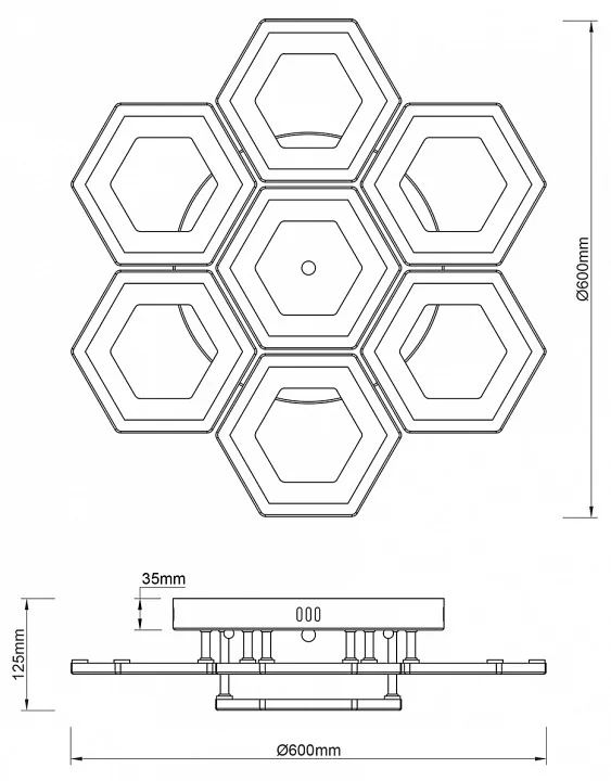 Потолочная люстра Escada Hexagon 10204/7LED 6_ESC_10204_7LED.webp big