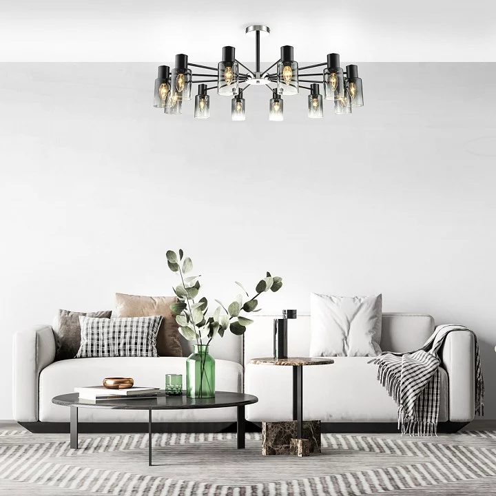 Люстра на штанге Escada Diversity 2120/12P Black 2_ESC_2120_12P_Black.webp big