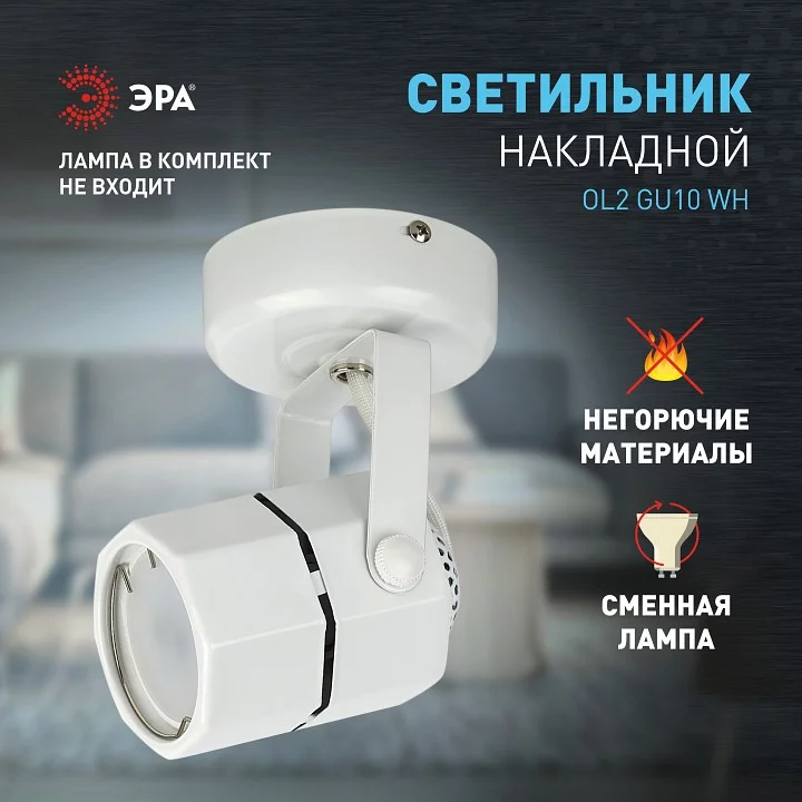 Светильник на штанге Эра OL2 GU10 WH Б0044259 2_ER_B0044259.webp big