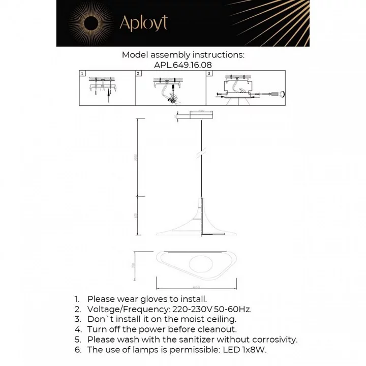 Подвесной светильник Aployt Silvi APL.649.16.08 2_AP_APL.649.16.08.webp big