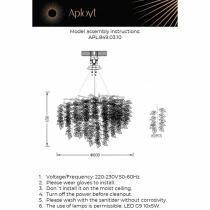 Подвесная люстра Aployt Zhozefina APL.849.03.10 2_AP_APL.849.03.10.webp small