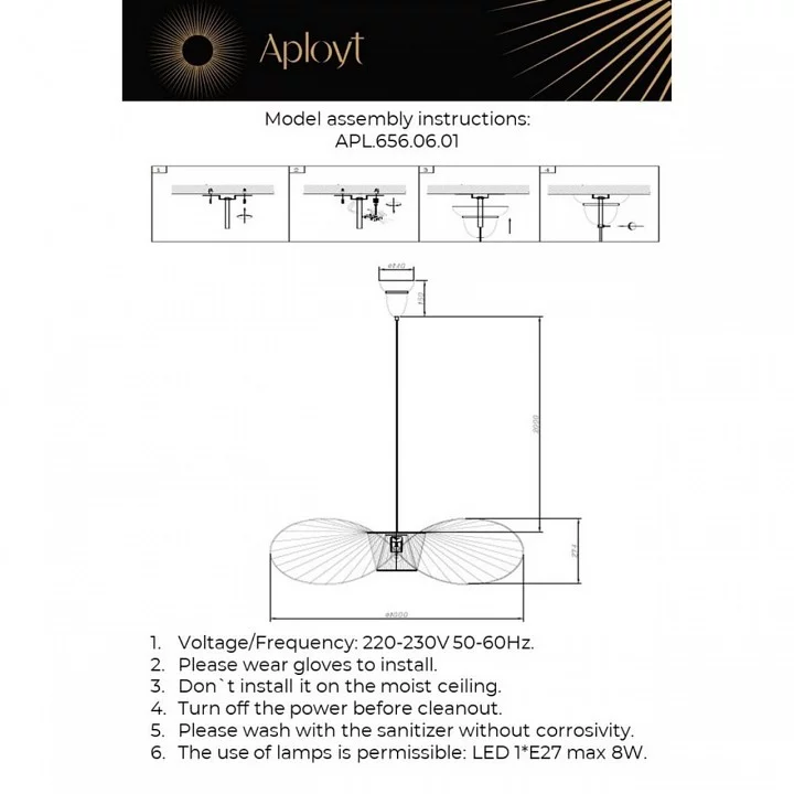 Подвесной светильник Aployt Marlena APL.656.06.01 1_AP_APL.656.06.01.webp big