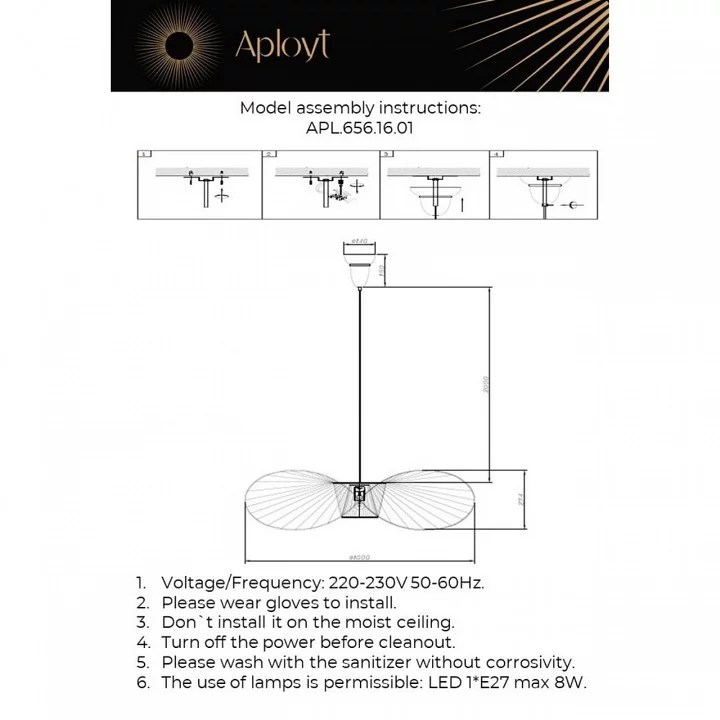 Подвесной светильник Aployt Marlena APL.656.16.01 1_AP_APL.656.16.01.webp big