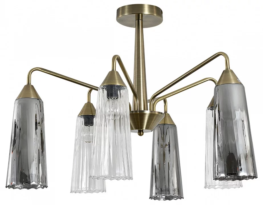 Люстра на штанге Indigo Campana 13028/6R Brass 0_INDG_V000509.webp big