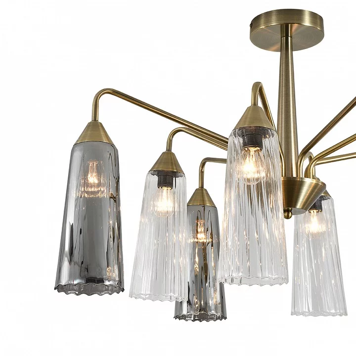 Люстра на штанге Indigo Campana 13028/8R Brass 3_INDG_V000510.webp big