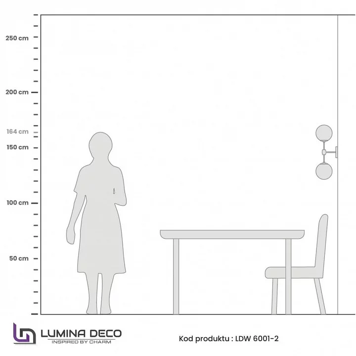 Бра LUMINA DECO Zodiak LDW 6001-2 BK+WT 2_LMD_LDW_6001-2_BK_WT.webp big