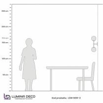 Бра LUMINA DECO Zodiak LDW 6001-2 BK+WT 2_LMD_LDW_6001-2_BK_WT.webp small