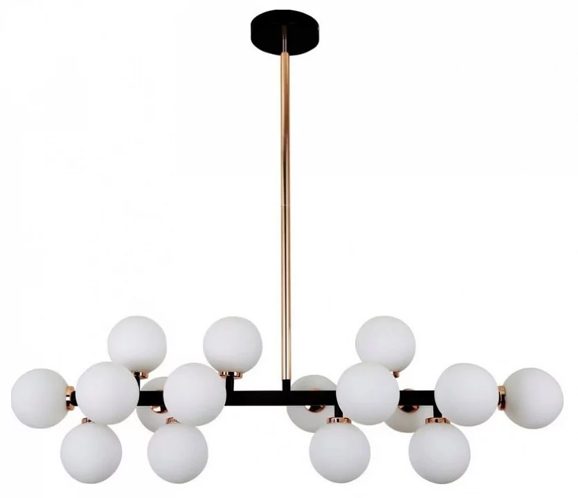 Люстра на штанге LUMINA DECO Marsiada LDP 6033-16 BK+MD 0_LMD_LDP_6033-16_BK_MD.webp big