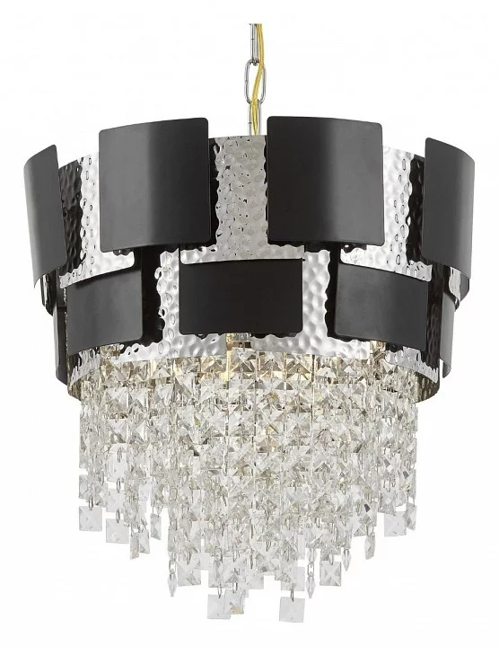 Подвесная люстра LUMINA DECO Kruvia LDP 7045-400 BK+CHR 0_LMD_LDP_7045-400_BK_CHR.webp big