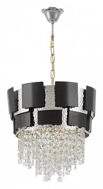 Подвесная люстра LUMINA DECO Kruvia LDP 7045-400 BK+CHR 1_LMD_LDP_7045-400_BK_CHR.webp big