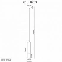 Подвесной светильник iLamp Lofty 10705-1 BK-BR 2_La_10705-1_BK-BR.webp small
