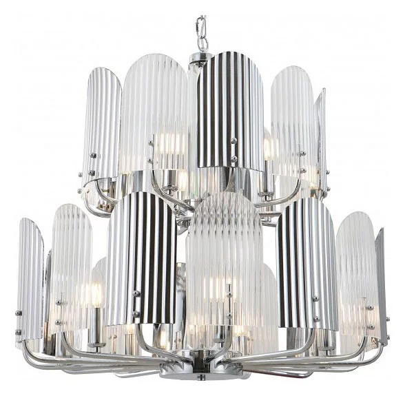 Подвесная люстра iLamp Dolce 15571-12 CR+MULT 0_La_15571-12_CR_MULT.webp big