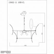 Подвесной светильник iLamp Gramercy 15602-11 ANB+CL 2_La_15602-11_ANB_CL.webp small