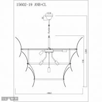Подвесной светильник iLamp Gramercy 15602-19 ANB+CL 2_La_15602-19_ANB_CL.webp small