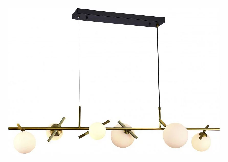 Подвесной светильник iLamp Golden 2134-6L BR+MBK 1_La_2134-6L_BR_MBK.webp big