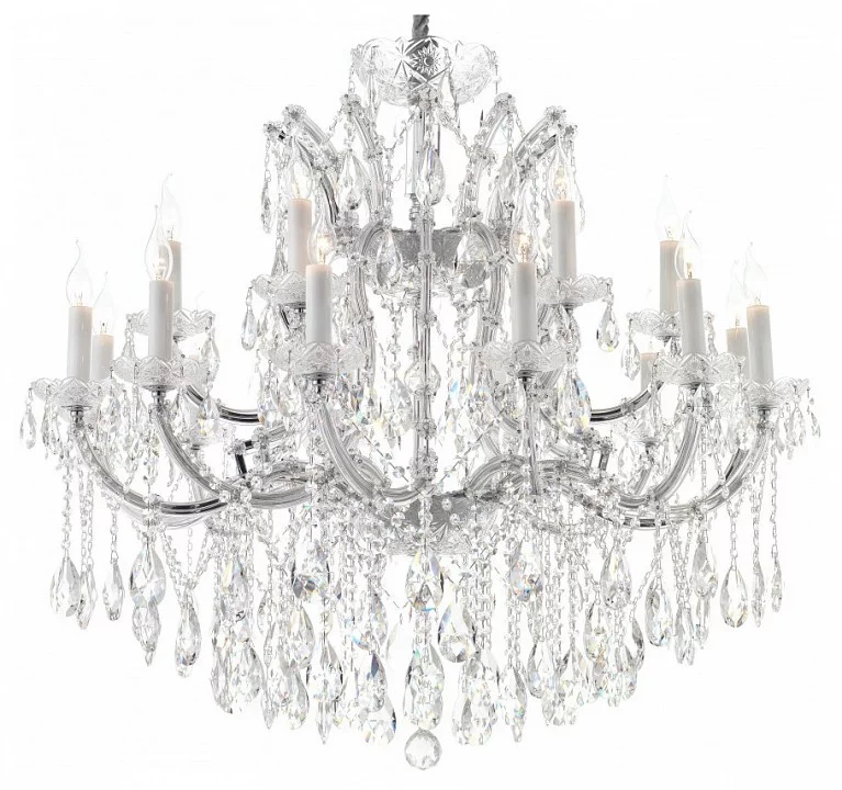 Подвесная люстра iLamp Diamond 6071-18 CR+CL 0_La_6071-18_CR_CL.webp big