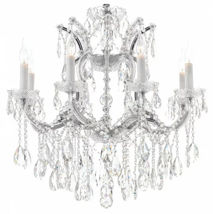 Подвесная люстра iLamp Diamond 6071-8 CR+CL 0_La_6071-8_CR_CL.webp big