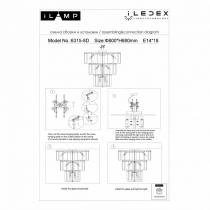 Подвесная люстра iLamp Manhattan P6315-D800 BR 3_La_P6315-D800_BR.webp small