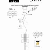 Подвесной светильник iLamp Brick P7555-1 GD 1_La_P7555-1_GD.webp small
