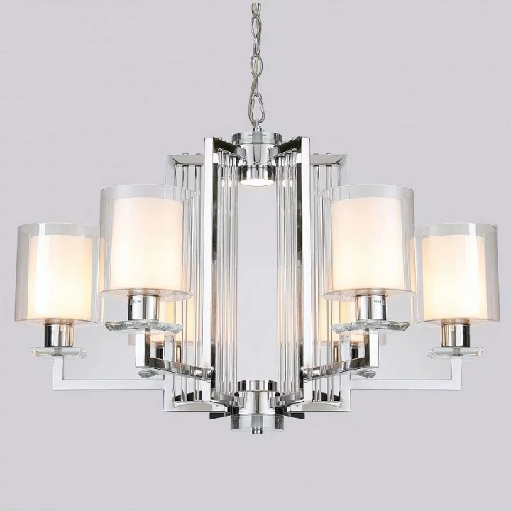 Подвесная люстра iLamp King RM6201-6 CR+CL 0_La_RM6201-6_CR_CL.webp big