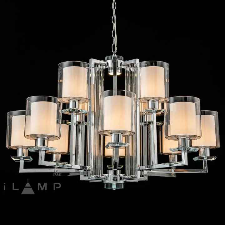 Подвесная люстра iLamp King RM6201-8+4 CR+CL 0_La_RM6201-8_4_CR_CL.webp big