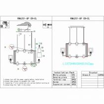 Люстра на штанге iLamp King RM6201-8P CR+CL 1_La_RM6201-8P_CR_CL.webp small