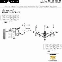 Бра iLamp Diamond W6071-2 CR+CL 1_La_W6071-2_CR_CL.webp small