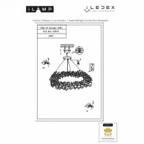 Подвесная люстра iLamp Savage 9065-D600 GD 3_La_9065-D600_GD.webp small